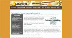Desktop Screenshot of bestpetroleumengineeringschools.com